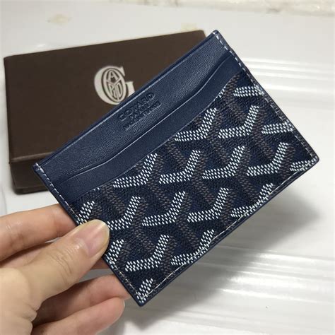 blue black goyard card holder|goyard card holder review.